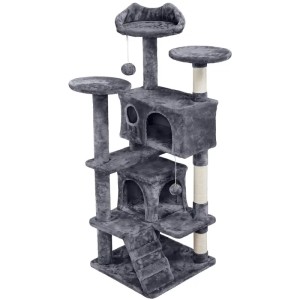 Cat Tree Tower with Condos & Scratching Posts